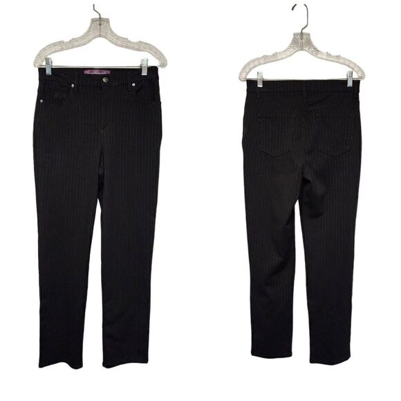 Gloria Vanderbilt Women's Striped Jeggings Slim Straight-Leg Size 8 - Picture 1 of 4